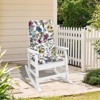 HYLEORY Oversized Outdoor Rocking Chair HDPE Rocking Chair with Cushion, Patio Rocking Chairs,Adirondack Chair for Porch - 2 of 4