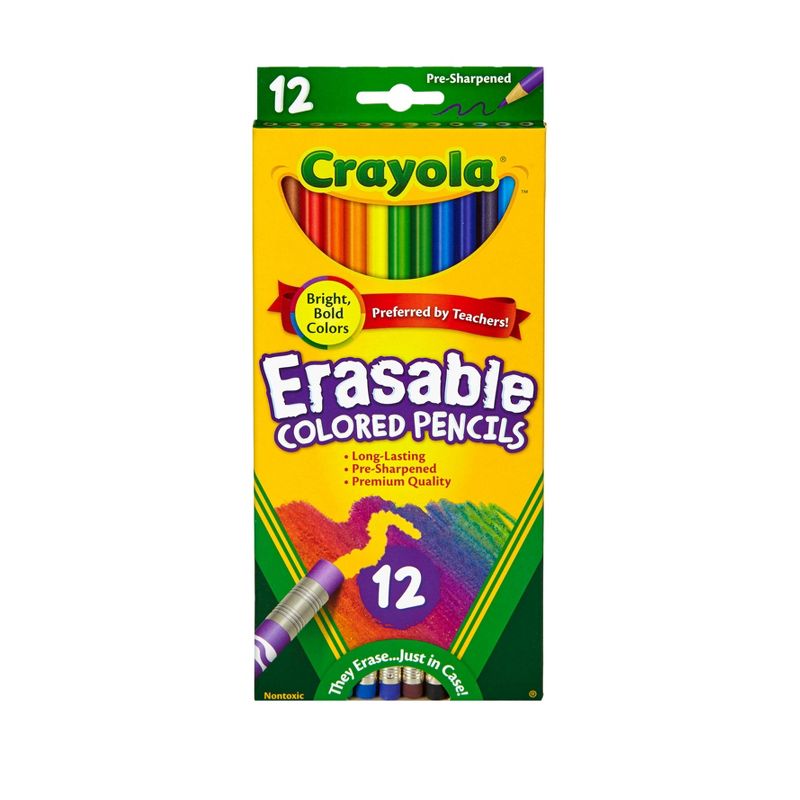 Crayola Erasable Colored Pencils 12ct, 1 of 5