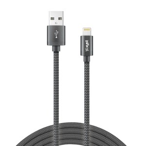 XYST™ Charge and Sync USB to Lightning® Braided Cable, 10 Ft. - 1 of 4