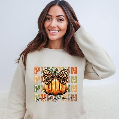 Simply Sage Market Women's Graphic Sweatshirt Coquette Pumpkin Season