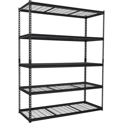Mental Garage Shelving, 48" L x 18" W x 72" H, 5 Tier Adjustable Storage Shelves, 2500lbs Load Capacity  for Garage, Basement, Warehouse