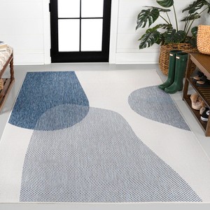 JONATHAN Y Zia Modern Geometric Organic Shapes Indoor/Outdoor Area Rug - 1 of 4
