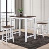 3 Pieces Counter Set Hanging Stool Easy To Clean For Small Space - 3 of 4