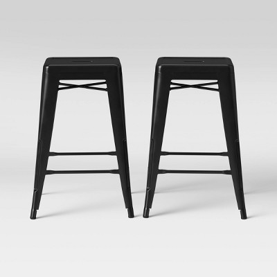 Black steel online stool