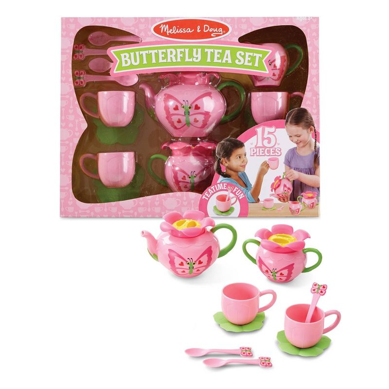 Melissa &#38; Doug Sunny Patch Bella Butterfly Tea Set - Play Food Accessories, 1 of 13