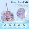 Clear Tote Bag for Women, See Through Transparent PVC Shoulder Bag, Stadium Approved Purse for Work, School, Sports Games, Concerts, Events - 3 of 4