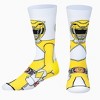 Odd Sox, Yellow Ranger 360, Funny Novelty Socks, Large - 2 of 4