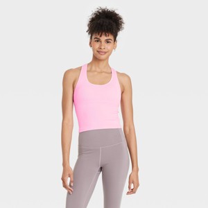 Women's Seamless Racerback Ribbed Tank Top - All In Motion™ - 1 of 4