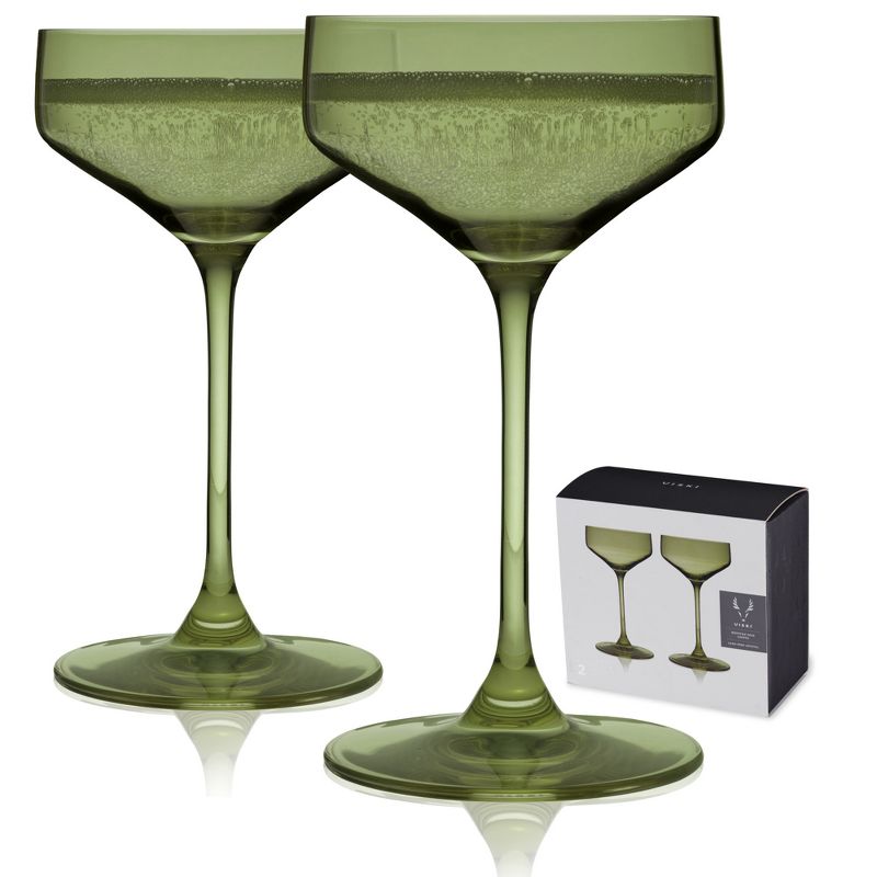 Reserve Nouveau Crystal Coupe Glasses, 1 of 10