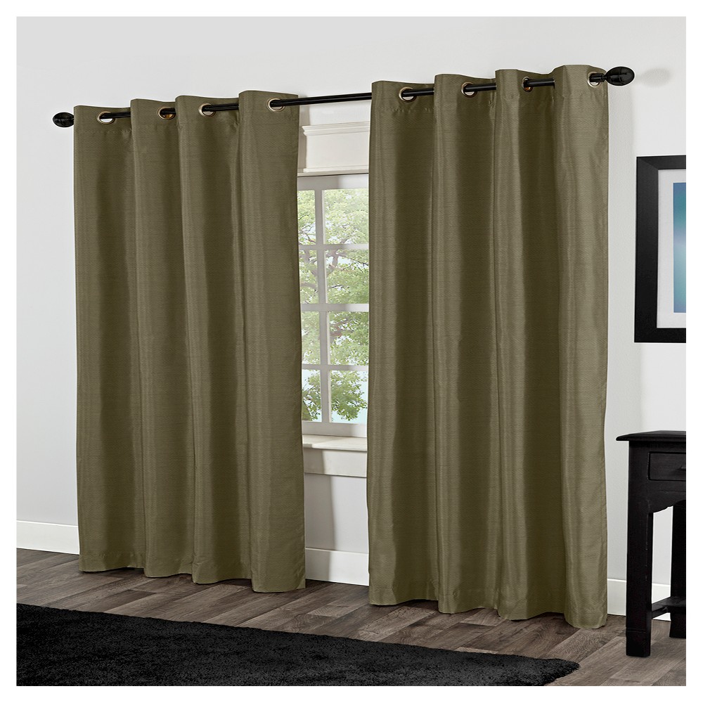 UPC 642472004072 product image for Exclusive Home Shantung Curtain Panels - Set of 2 Panels - Lime (Green) - 54