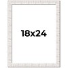 PosterPalooza | Sculpted White Picture Frame - UV Acrylic, Foam Board Backing, Hanging Hardware - 2 of 4
