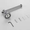 DOMETOUR Toilet Paper Holder Gun Grey Thicken Space Aluminum Toilet Roll Holder for Bathroom, Kitchen, Washroom Wall Mount - 3 of 4