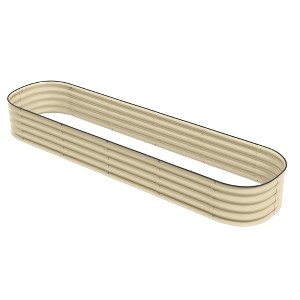 Aghana Digitals Dark Gray Galvanized Steel Raised Garden Bed Kit - 7.9'x2'x1' Metal Planter with - 1 of 4