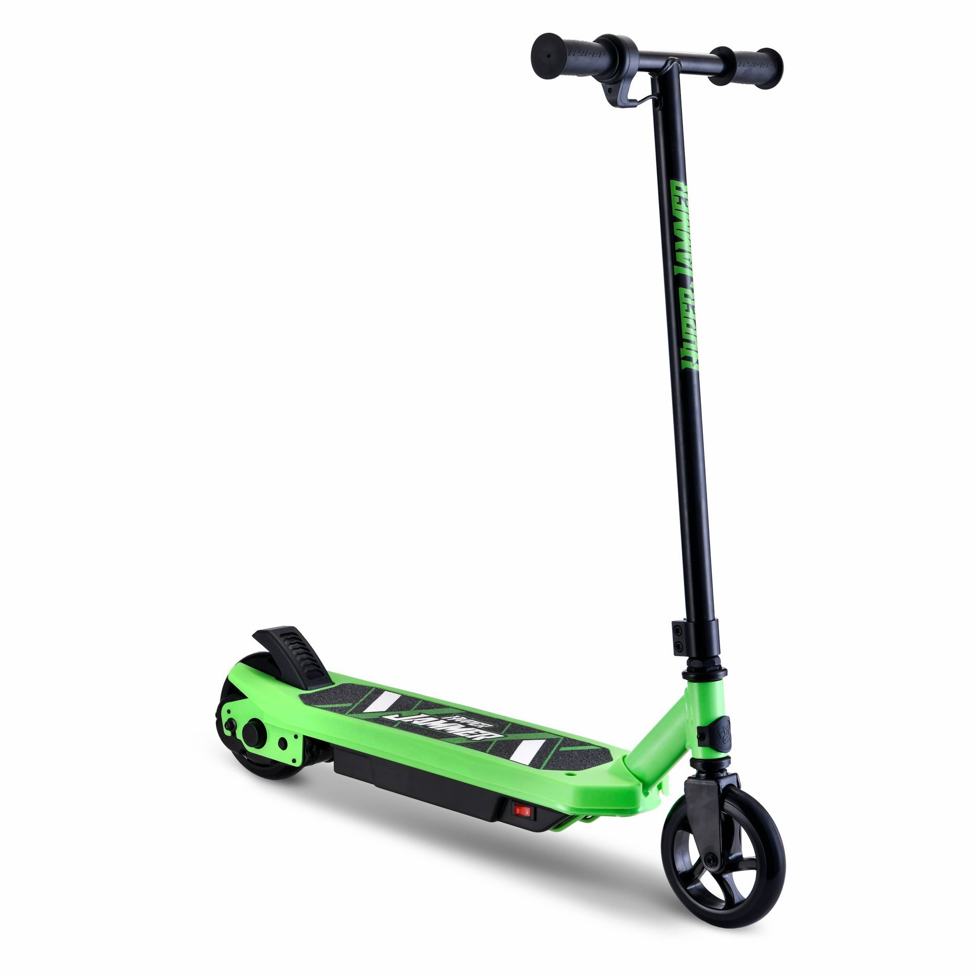 Hyper Jammer Kids Electric Scooter 12 Volt Battery Powered Scooter - Green: Steel Frame, 10 MPH