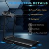 Resenkos Folding Treadmill, 1.5HP Electric Motorised Machine, 7.45 MPH Max Speed, 12 Preset Programs & LED Display, Black - 2 of 4