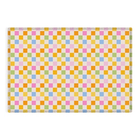 Iveta Abolina Eclectic Checker Check Cream Rug - Deny Designs - image 1 of 2