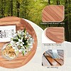 Tangkula Table Indonesia Teak Wood Round Slatted Tabletop Portable Camping Folding Side Patio - 4 of 4