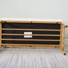 Vynxaria End of Bed Bench with Shelf, Teddy fabric Upholstered Storage Shoe Bench, Modern Bedroom Bench for Living Room, Entryway, Linen, White - 4 of 4