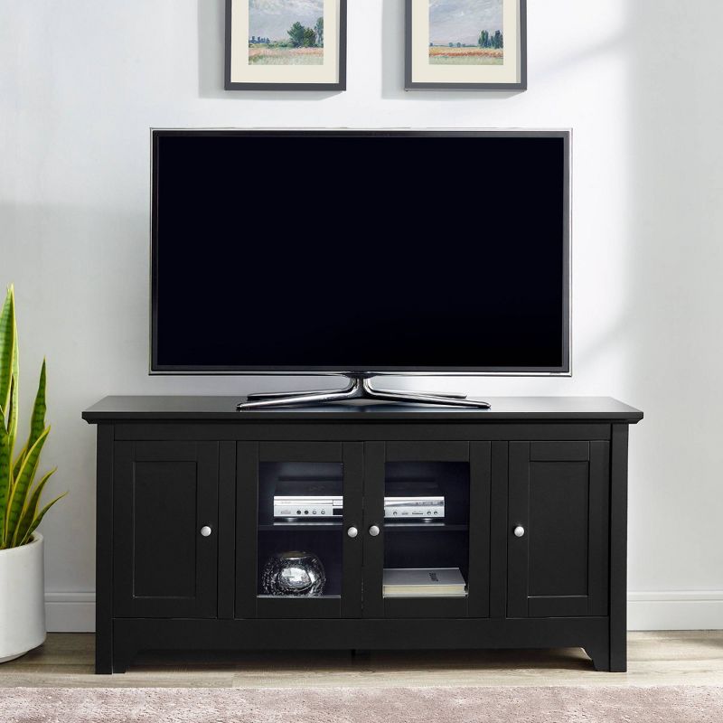 Closed Storage Wood TV Stand Console for TVs up to 55" - Saracina Home, 6 of 11