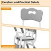 2PCS Adjustable Kid Chairs, 3 Level Height Adjustable Preschool Chair with Non-Slip Pads, Child Dining Chairs for Home, Max Load 180 Lbs - 4 of 4