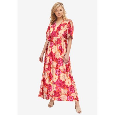 ellos Plus Size Knit Tie-Back Maxi
