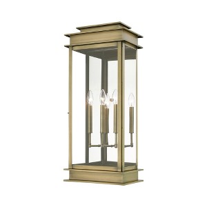 Livex Lighting Princeton 3 - Light Wall Light in  Antique Brass - 1 of 4