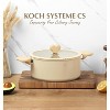KOCH SYSTEME CS  6 Qt Stock Pot with Lid, Nonstick Soup Pot with Lid, Non Stick Pot with Stay-cool Handle, Nonstick Pot for Cooking, Cream Color - 3 of 4