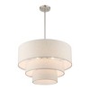 Livex Lighting Gladstone 4 - Light Pendant in  Brushed Nickel - 4 of 4