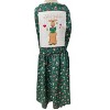 Handmade Apron with Rudolph Cross-Stitch Panel for Home or Restaurant - 2 of 4