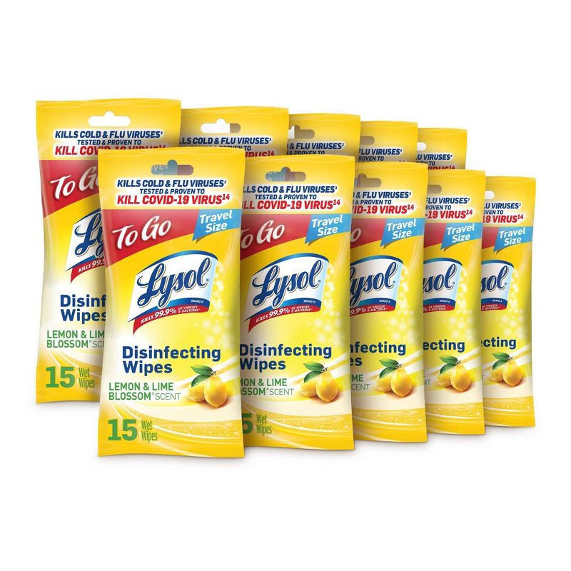 Lysol Lemon and Lime Blossom Disinfecting Wipes, 1 of 14