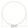 Unique Bargains Floral Hoop Wreath Frame Macrame Ring for Wedding Geometric Decor Party Wall Hanging - 2 of 4