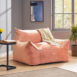 Sapphtopaz Lazy Bean Bag Chair with High-Density Foam, Cloud Couch with Armrests, Sofa Bed for Adults and Kids, Couch for Living Room - 1 of 4
