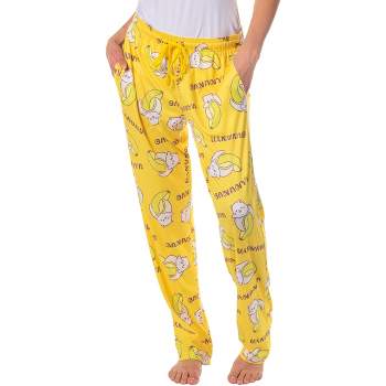 Women's Kitty Cat All Over Print Cotton Knit Pajama Pants with Pockets