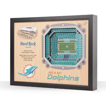 NFL Miami Dolphins 25-Layer StadiumViews 3D Wall Art