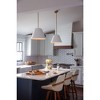 Lark Madi 1 - Light Pendant in  Lacquered Brass/Matte White - 3 of 4