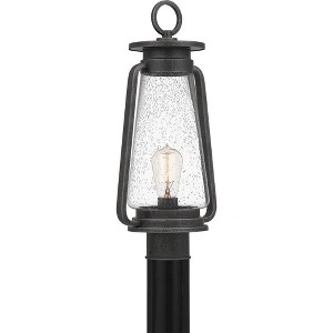 Quoizel Lighting Sutton 1 - Light Post Light in  Speckled Black - 1 of 4