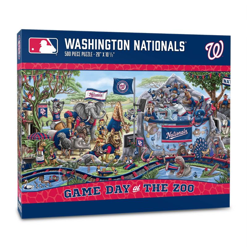 MLB Washington Nationals Game Day at the Zoo Jigsaw Puzzle - 500pc, 1 of 4