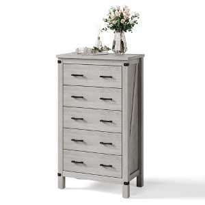 Drawer Dresser for Bedroom, Modern Dressers with Spacious Storage and Metal Handles - 1 of 4