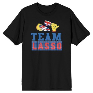 Ted Lasso Team Lasso Cup And Saucer Men's Black T-shirt - 1 of 3