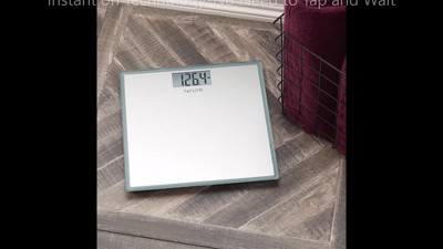 EUC TAYLOR Glass Digital Bathroom Scale Striated gray SILVER