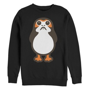 Men's Star Wars The Last Jedi Porg Cartoon Sweatshirt - 1 of 3