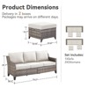 Outdoor Wicker Patio Conversation Furniture Set - 4 of 4