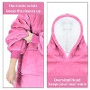 Solaris Women Flannel Blanket Hoodie Oversized Sweatshirt, Wearable Fleece Blanket Woman, Valentine’s Day Gift for Her - 2 of 4