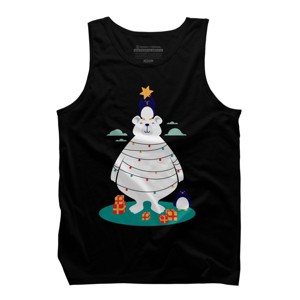 Men's Design By Humans Christmas in Arctic By StevenToang Tank Top - 1 of 4