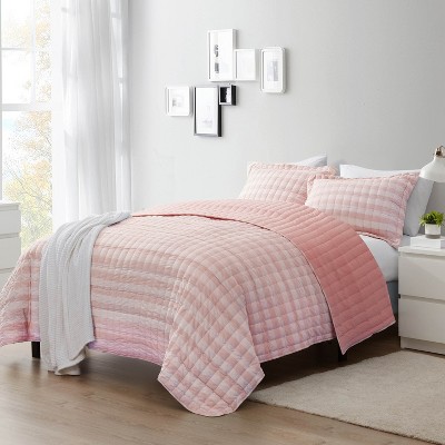 3 Piece Prewashed Checkered Plaid Embroidered Vintage Soft Quilt Set by Sweet Home Collection®