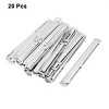 Unique Bargains Paper Fastener Filing Clip Hole Punched Paper Holder Storage Silver Tone 20 Pcs - 2 of 4