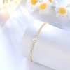 Sterling Silver Birthstone Tennis Bracelets,Dainty Simple Zircon Birthstone Bracelet, Jewelry for Women Girls Wife Mom purple - 2 of 4