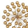 Metal Starburst Wall Decor with Orb Detailing Gold - CosmoLiving by Cosmopolitan: Iron, Modern Vertical Sculpture - 4 of 4