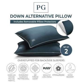 Fern & Willow Luxury Down Alternative Adjustable Fill Microfiber Plush  Hypoallergenic Pillow For Back And Side Sleepers, King, 2 Pack : Target