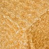 Wikineon Light Gold 60x102 Inch 3D Floral Rectangle Table Cloth Birthday Wedding Tablecloths for Outdoor Romantic Party Table Decorations - 3 of 4